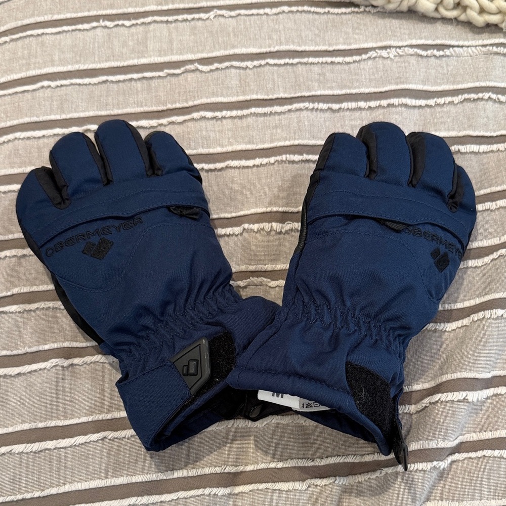 Obermeyer Navy Insulated Gloves - Teen SZ M
